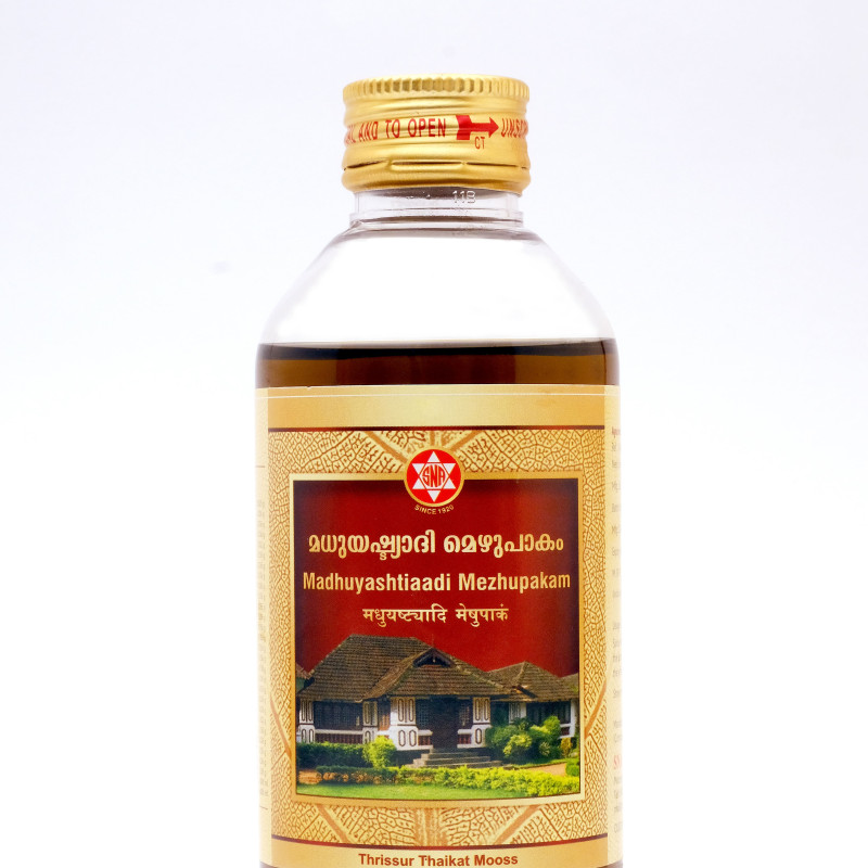 SNA OUSHADHASALA Madhuyashtiaadi Mezhupakam Bottle of 450 ML