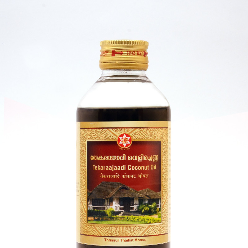 SNA OUSHADHASALA Tekaraajaadi Coconut Oil Bottle of 200 ML