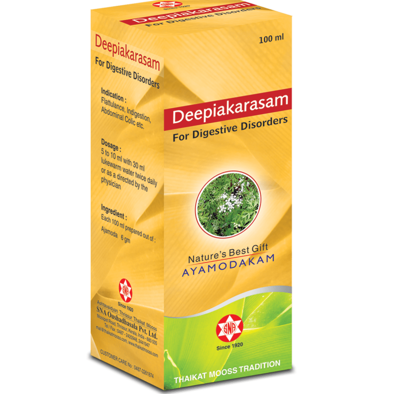 SNA OUSHADHASALA Deepiakarasam Bottle of 100 ML