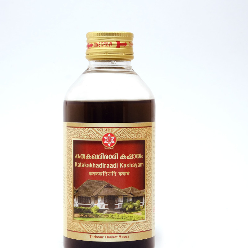 SNA OUSHADHASALA Katakakhadiraadi Kashayam Bottle of 200 ML