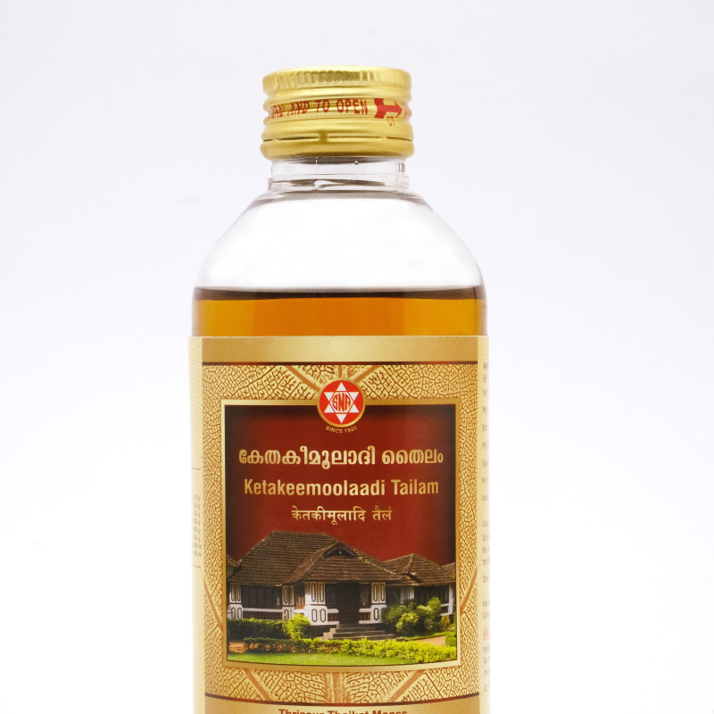 SNA OUSHADHASALA Ketakeemoolaadi Tailam Bottle of 200 ML